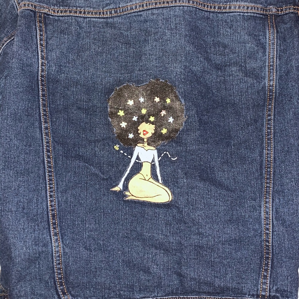 Custom Hand Painted Denim Jacket